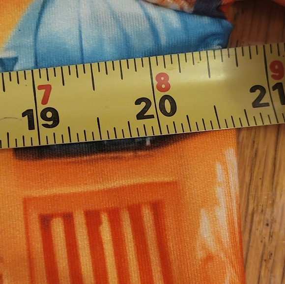 Artfully done world travel map bright orange and turquoise on white background l - Picture 7 of 8